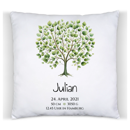 Personalisiertes Poster zur Geburt & Taufe mit Lebensbaum - Geschenkidee