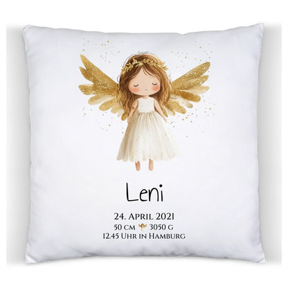 Personalisiertes Babygeschenk zur Geburt & Taufe mit Schutzengel, Geburtdaten oder Taufdaten - Geschenkidee