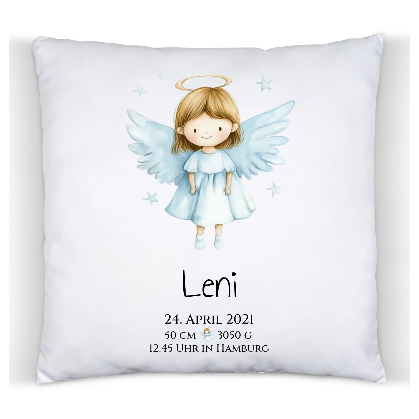 Personalisiertes Babygeschenk zur Geburt & Taufe mit Schutzengel, Geburtdaten oder Taufdaten - Geschenkidee Taufgeschenk