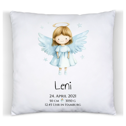 Personalisiertes Babygeschenk zur Geburt & Taufe mit Schutzengel, Geburtdaten oder Taufdaten - Geschenkidee Taufgeschenk