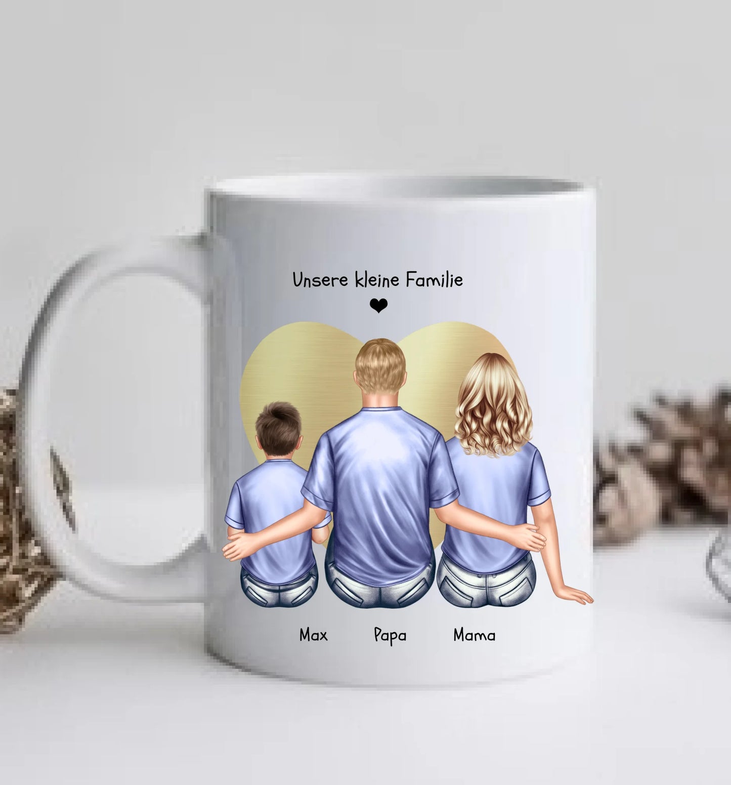 Muttertagsgeschenk Geschenk Mama, Geschenk Papa - Personalisierte Tasse  | Geburtstagsgeschenk mit Kind