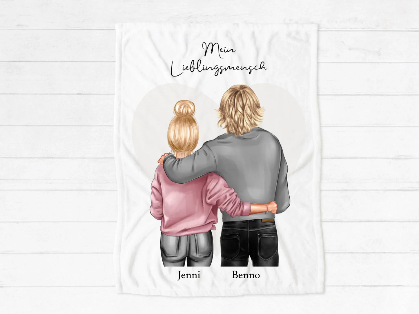 Weihnachtsgeschenk - Kuschelige Fleece Decke- Partner Geschenk - Personalisiertes Geschenk Partnerin