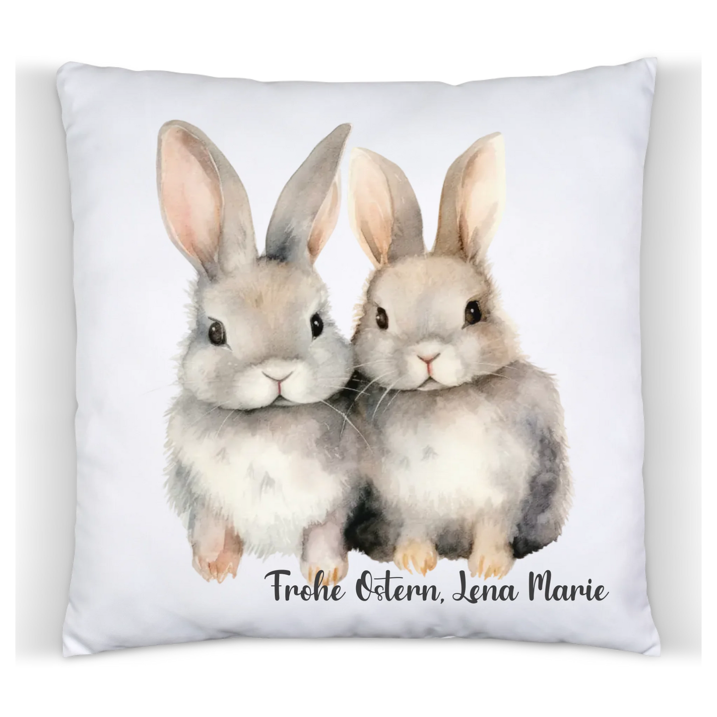 Personalisiertes Geschenk zu Ostern - Hasen Kissen oder als Dekoration