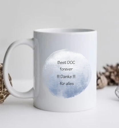 Bester Arzt, Krankenpfleger, Personalisierte Tasse Kaffeebecher, Danke Geschenkidee Kollege, Pfleger