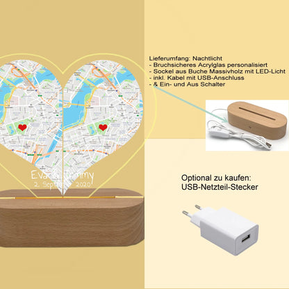 Produktinfo Nachtlicht Herzförmig