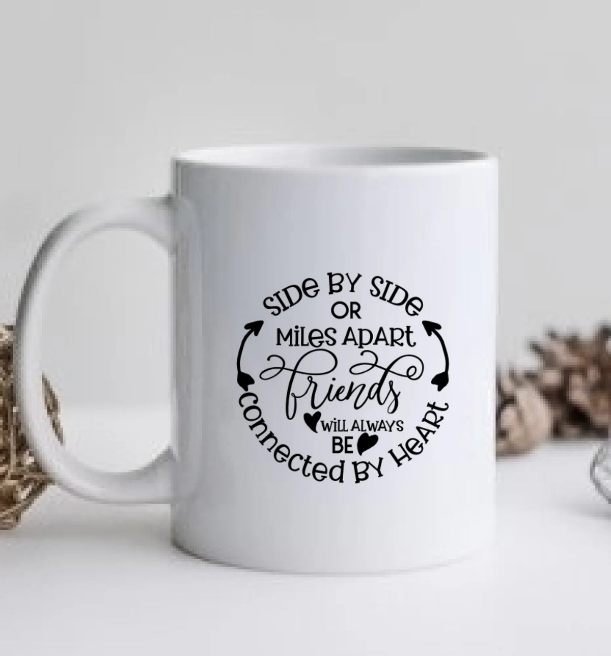 2 Beste Freundinnen Tasse, Personalisierter Kaffeebecher, Geschenkidee Weihnachten Freundin, Familie, Schwester, Kollegin