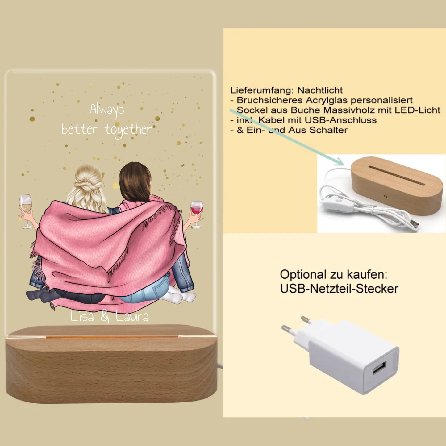 Produktinfo rechteckiges 3