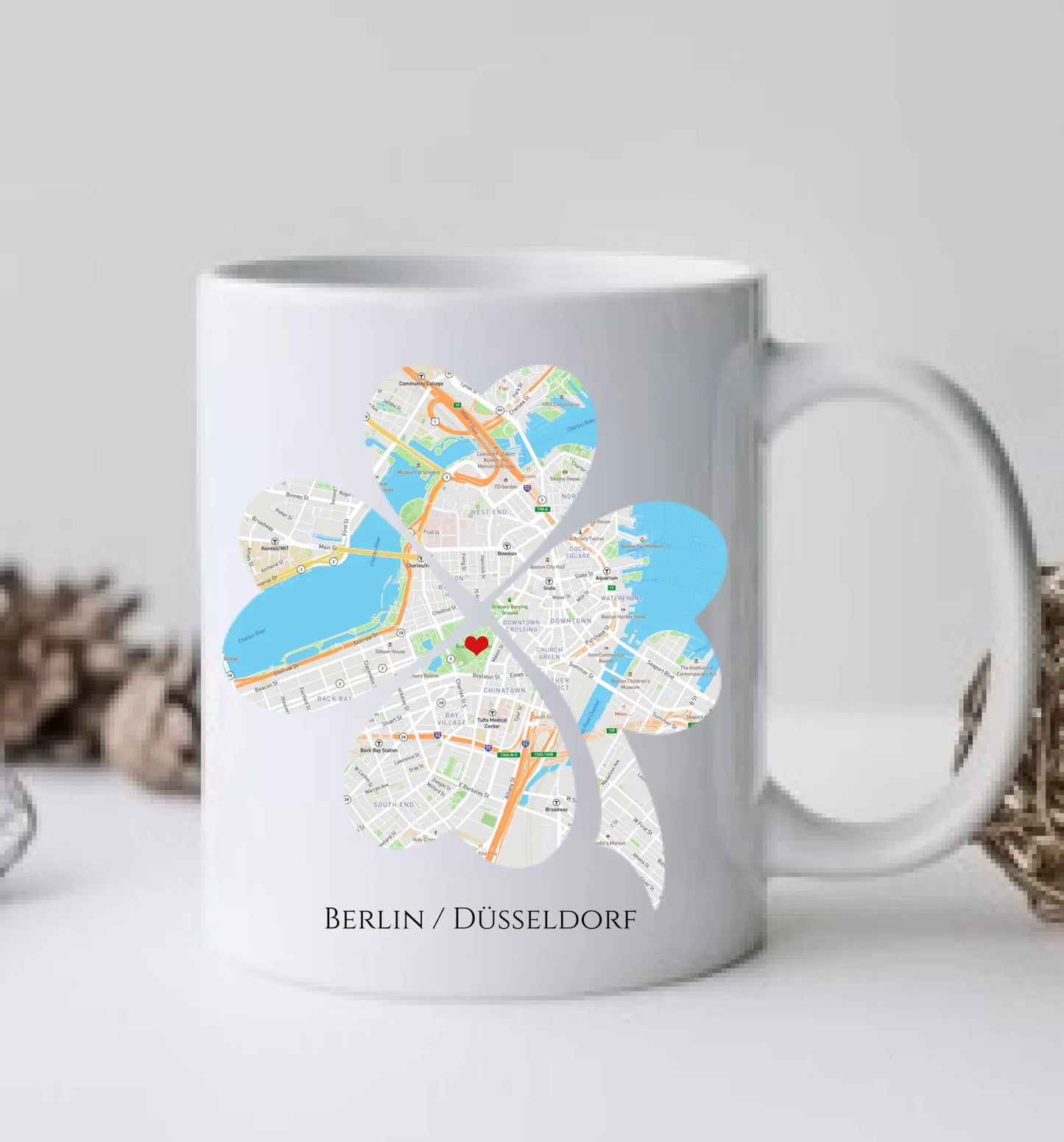 Personalisierte Tasse, wo alles begann, Kennenlernorte,  Partner Geschenk Freund - Lebenspartner - Freundin - Valentin - Hochzeitstag