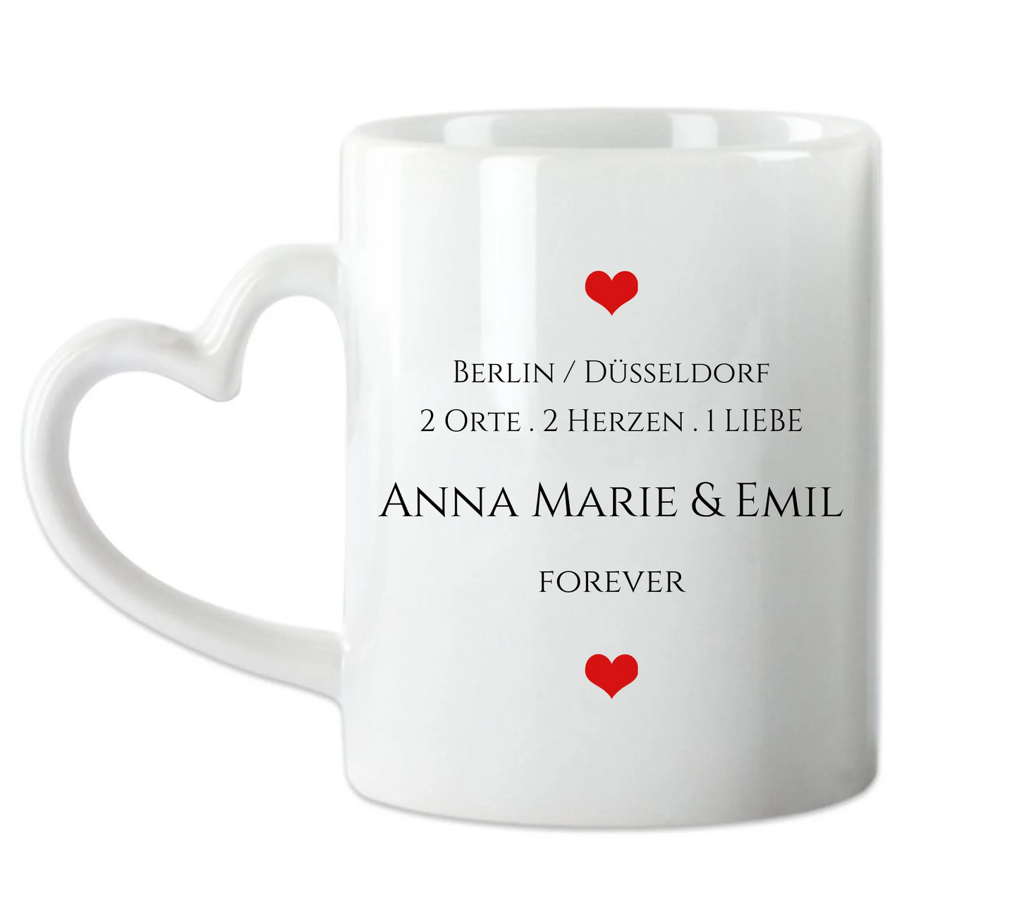 Personalisierte Tasse, wo alles begann, Kennenlernorte,  Partner Geschenk Freund - Lebenspartner - Freundin - Valentin - Hochzeitstag