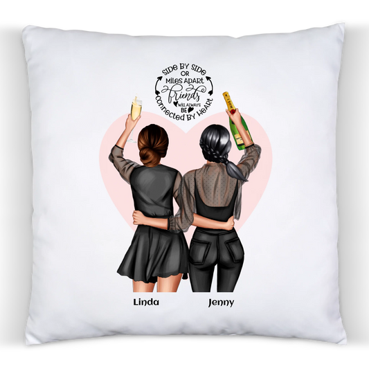 2 Beste Freundin Kissen -Personalisiert - Geburtstag Geschenkidee