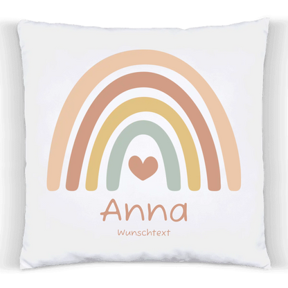 Personalisiertes Kissen Regenbogen | Einschulungsgeschenk Mädchen | Geburtstagsgeschenk, Babygeschenk  | Ostergeschenk