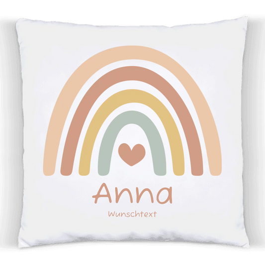 Personalisiertes Kissen Regenbogen | Einschulungsgeschenk Mädchen | Geburtstagsgeschenk, Babygeschenk  | Ostergeschenk