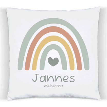 Personalisiertes Kissen Regenbogen | Einschulungsgeschenk Junge | Geburtstagsgeschenk, Babygeschenk  | Ostergeschenk