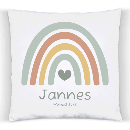 Personalisiertes Kissen Regenbogen | Einschulungsgeschenk Junge | Geburtstagsgeschenk, Babygeschenk  | Ostergeschenk