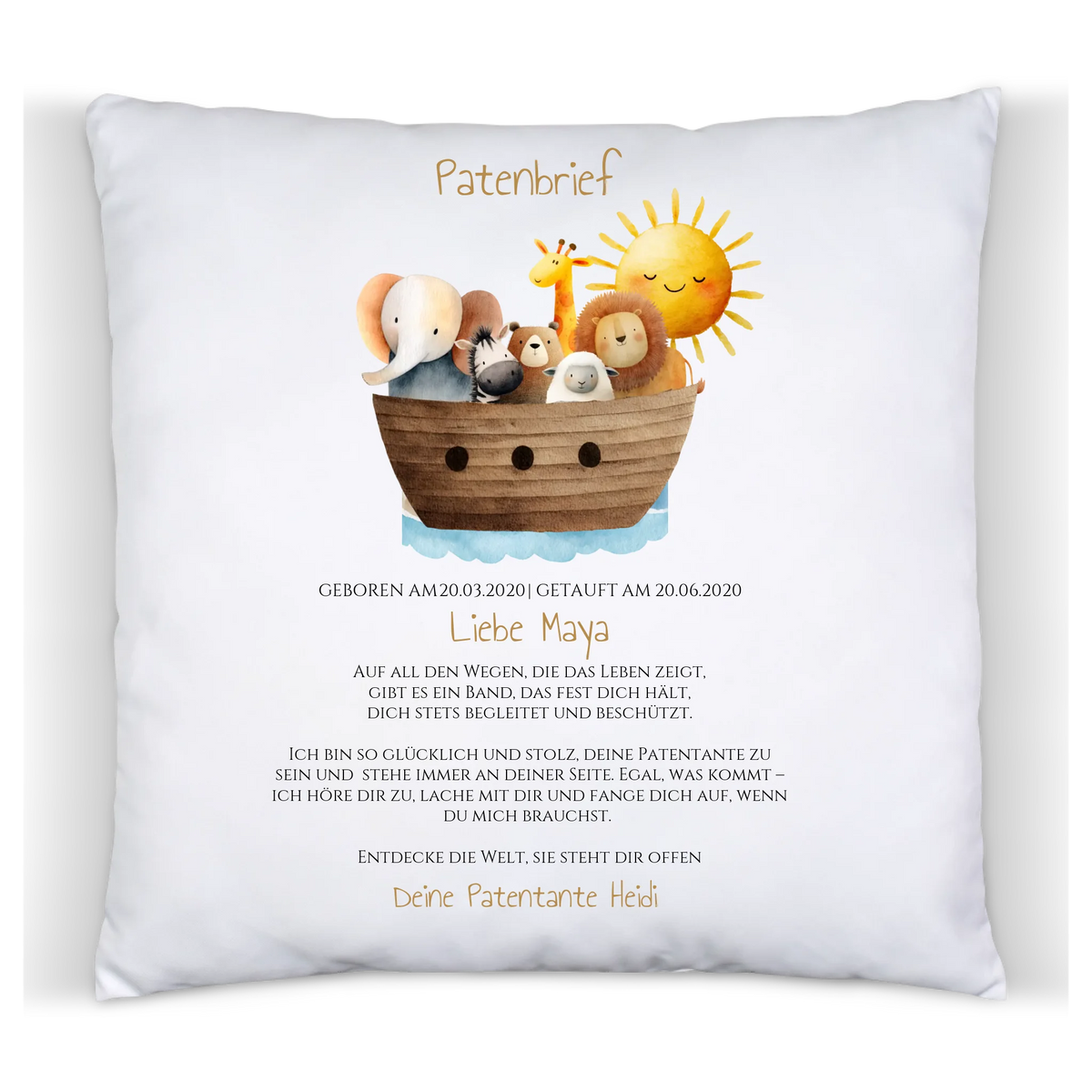 Patenbrief Geschenk Patenkind