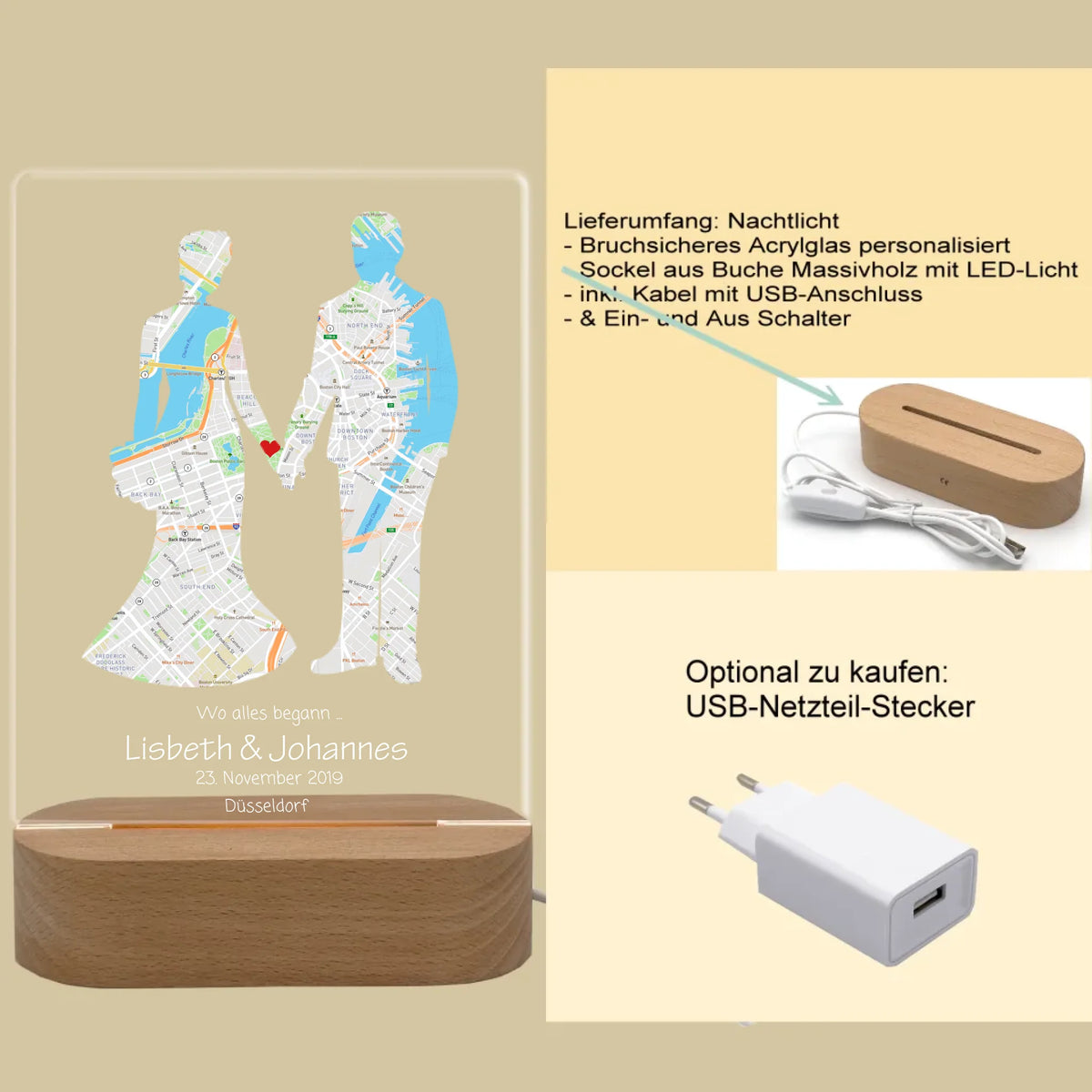 Produktinfo rechteckiges 3